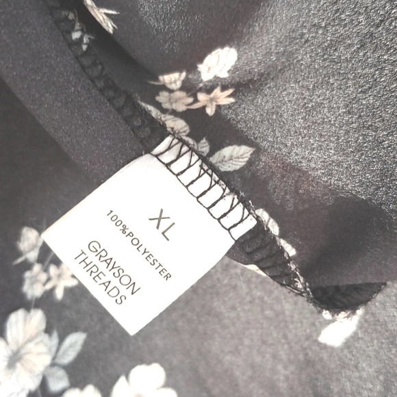 Grayson/Threads Floral Hi/Lo Blouse size XL - Picture 3 of 5
